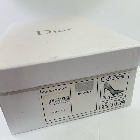 Dior Essence Women's Shimmering Silver Heels - Picture 15 of 15